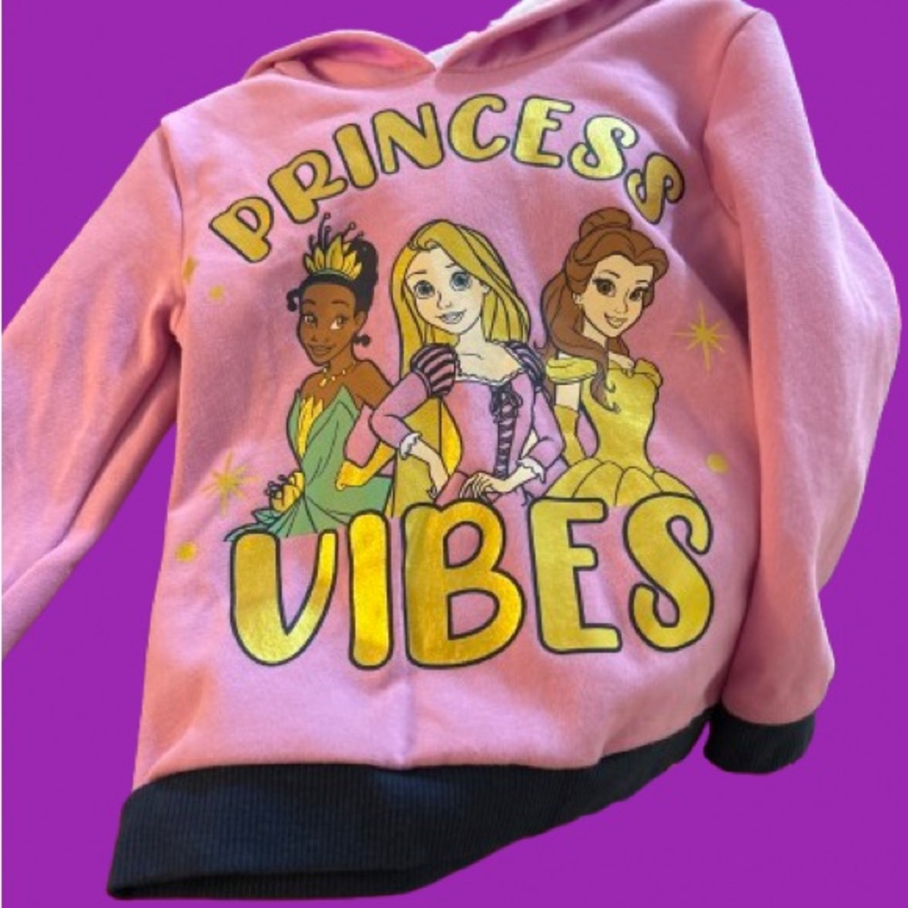Disney Princess Pink and Gold Hoodie Set
